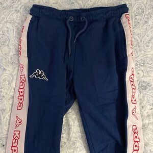 Kappa brand navy blue sweatpants joggers 10y boy or girl with logo KAPPA
